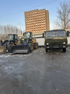 Новые погрузчики, камазы