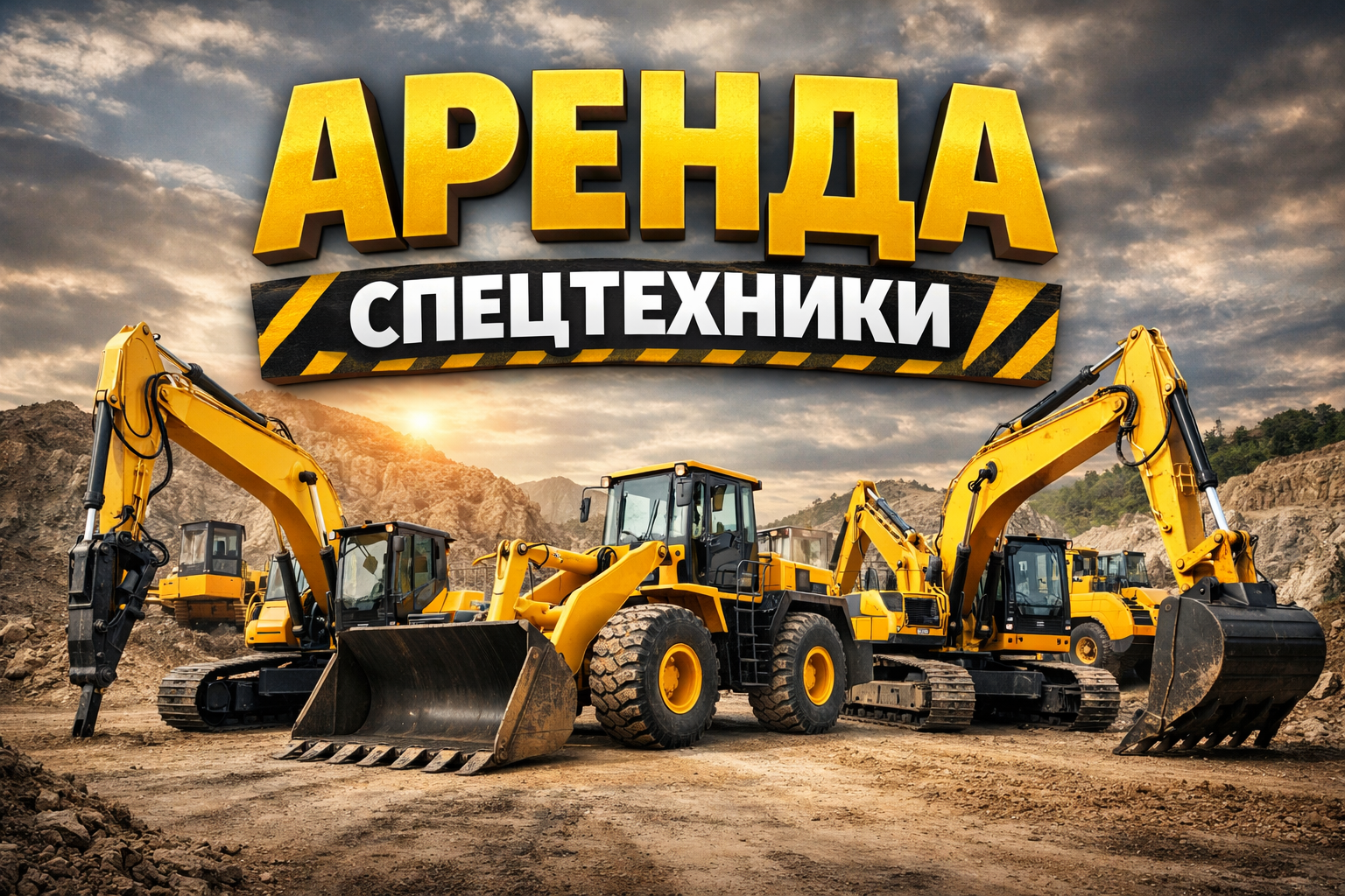 Аренда спецтехники экскаваторы и погрузчики